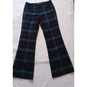 L.L. Bean Signature Women's 8 Plaid 100% Wool Lined Pants